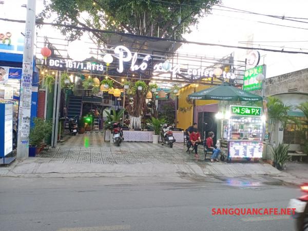 Sang quán cafe sân vườn ở phường Hiệp Thành, quận 12.